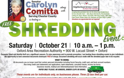 Comitta to Hold Free Shredding Event in Oxford Saturday, October 21