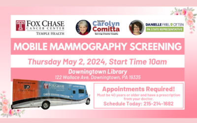 Mobile Mammogram Screenings Coming to Downingtown Library on May 2